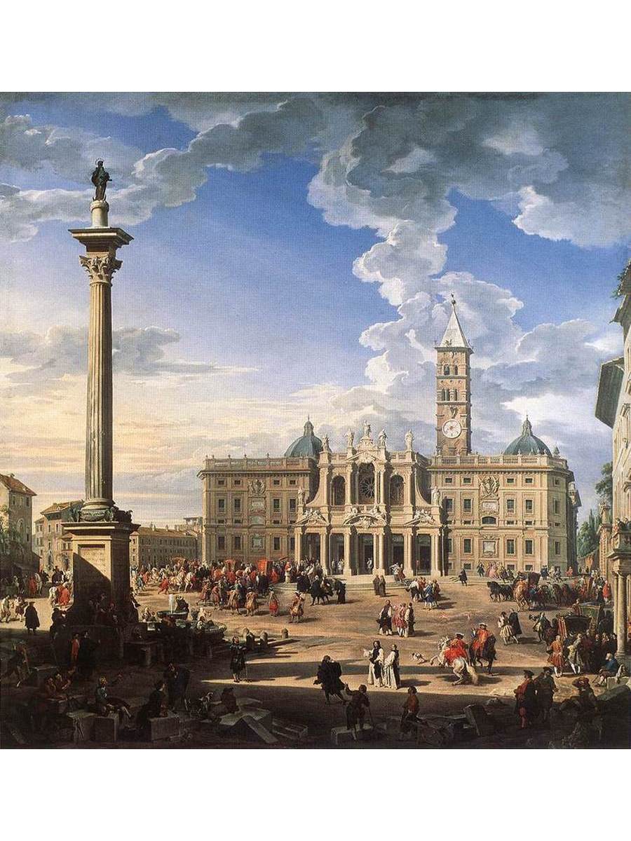 

Постер DRABS A3 Джованни Паоло Паннини The Piazza and Church of Santa Maria Maggiore