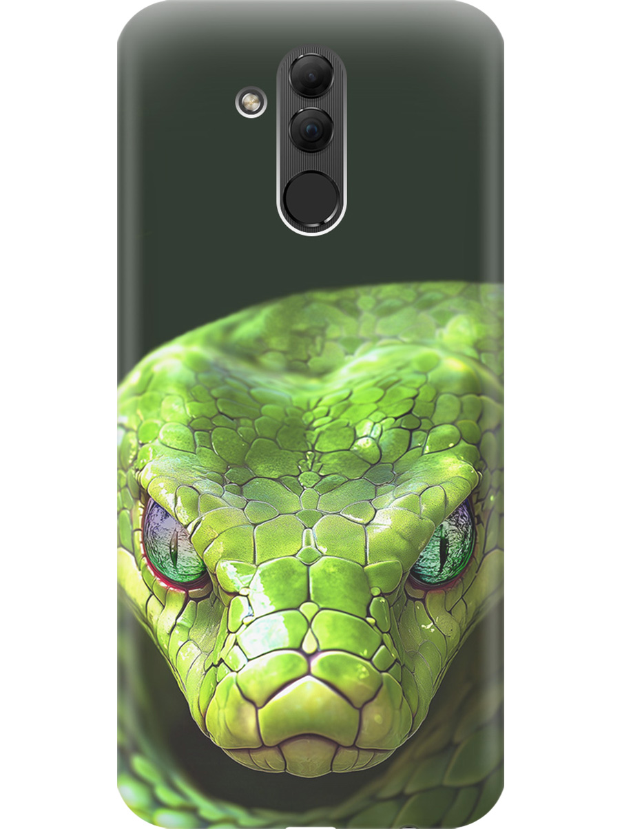 

Силиконовый чехол на Huawei Mate 20 Lite с принтом "Змея" прозрачный, Прозрачный;черный;зеленый, 719355613