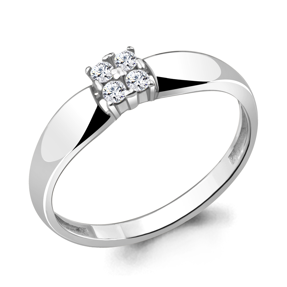 

Кольцо из серебра с фианитом Aquamarine Aquamarine 68019А_925_р р. 17,5, 68019А_925_р