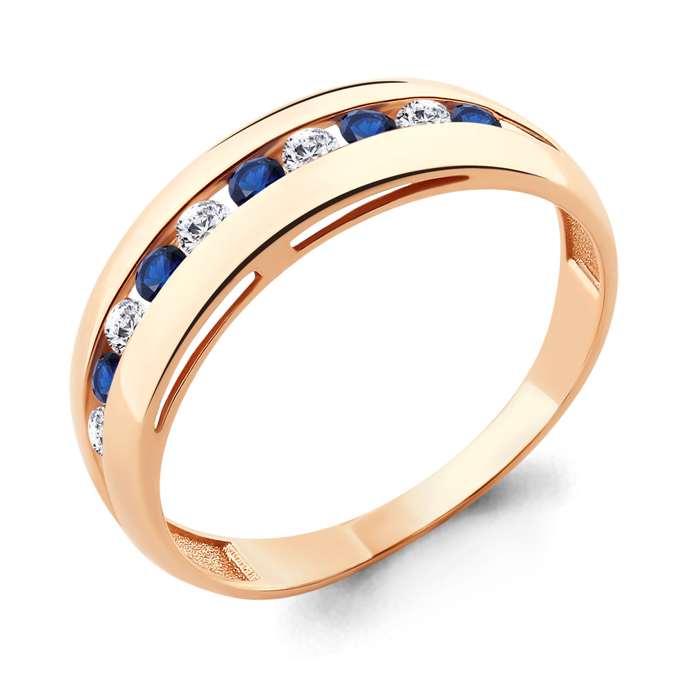 

Кольцо из серебра с фианитом Aquamarine Aquamarine 68014АБ_925_з р, 68014АБ_925_з