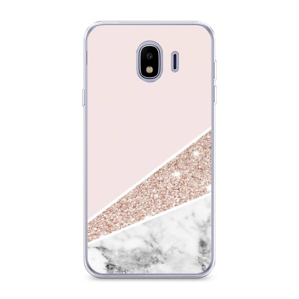 

Чехол на Samsung Galaxy J4 "Блестящий розовый мрамор", 26450-3