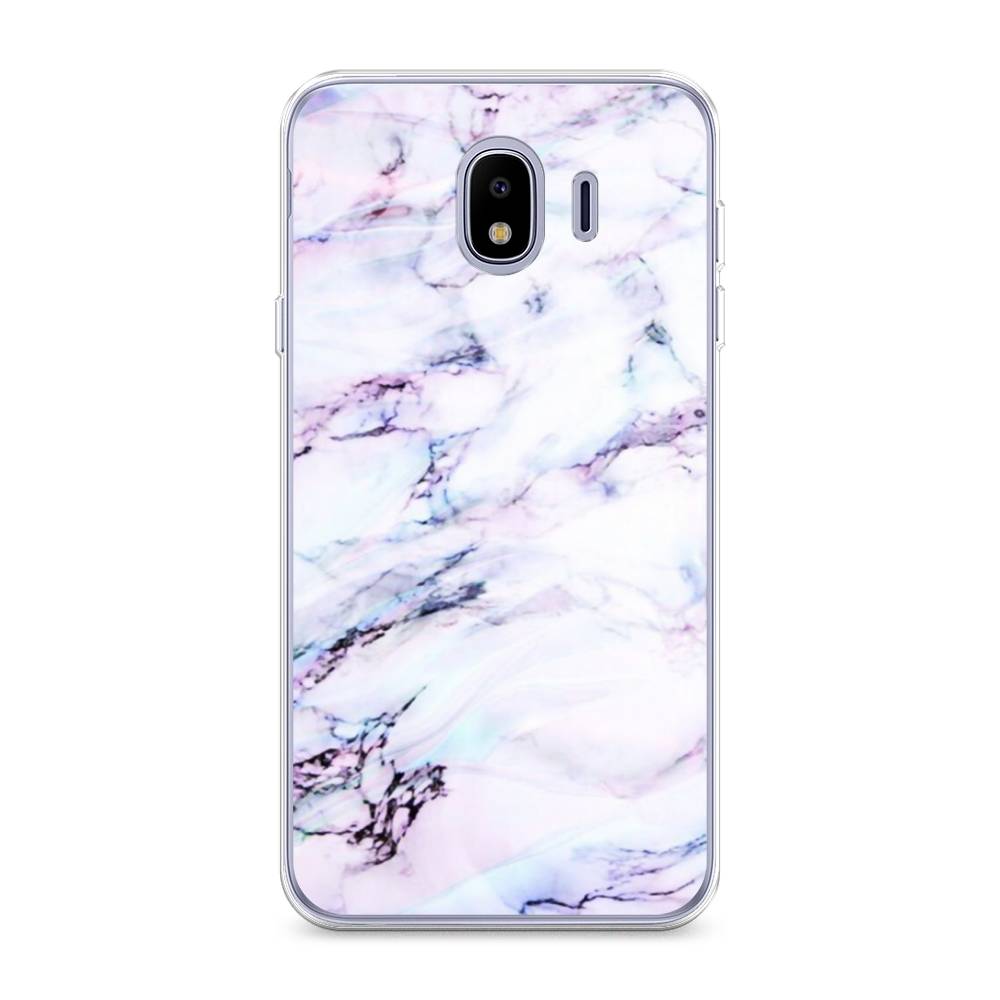 

Чехол на Samsung Galaxy J4 "Радужный мрамор", Серый;фиолетовый, 26450-3