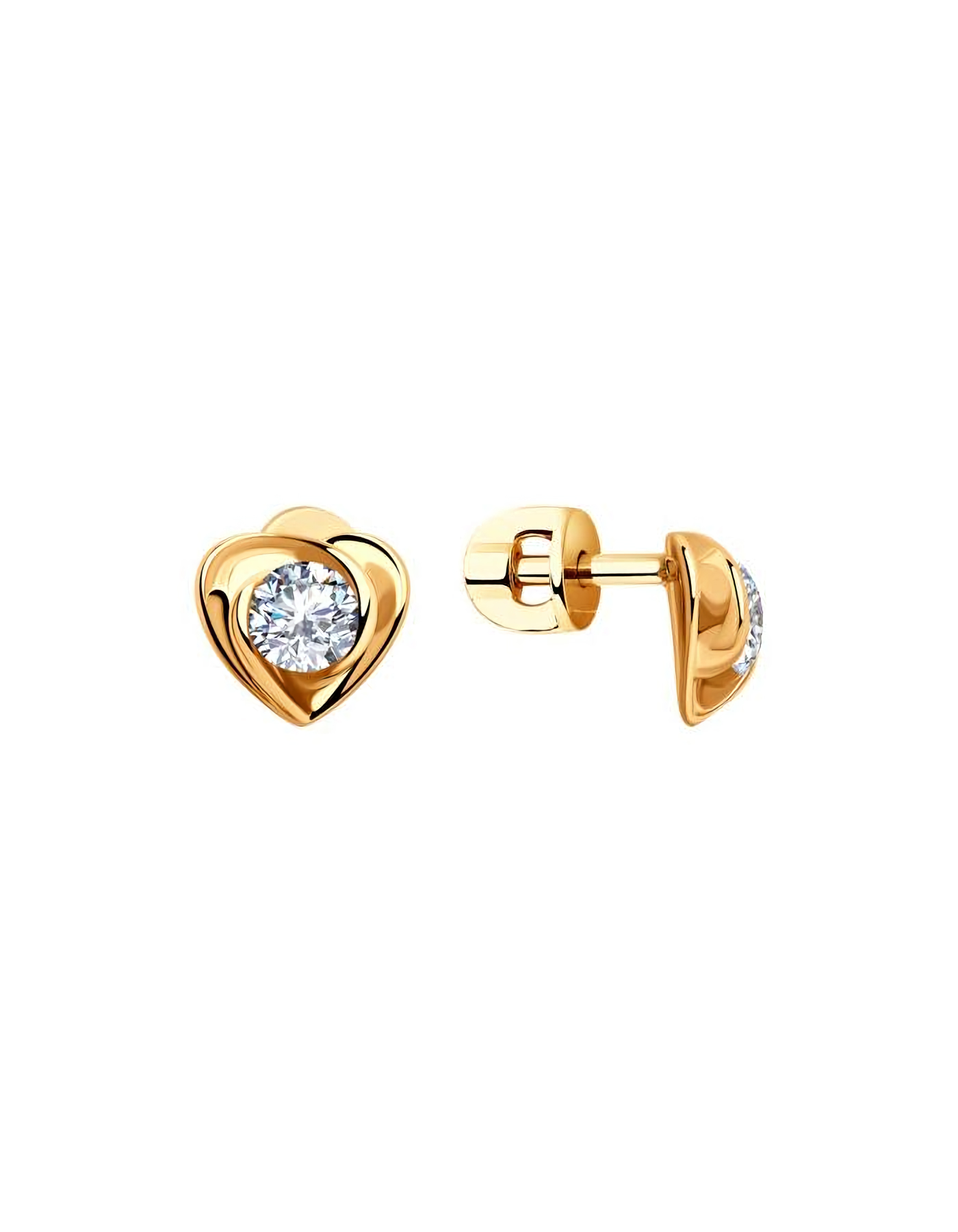 

Серьги пусеты из серебра TEO MAORI 893020914, фианит, 893020914