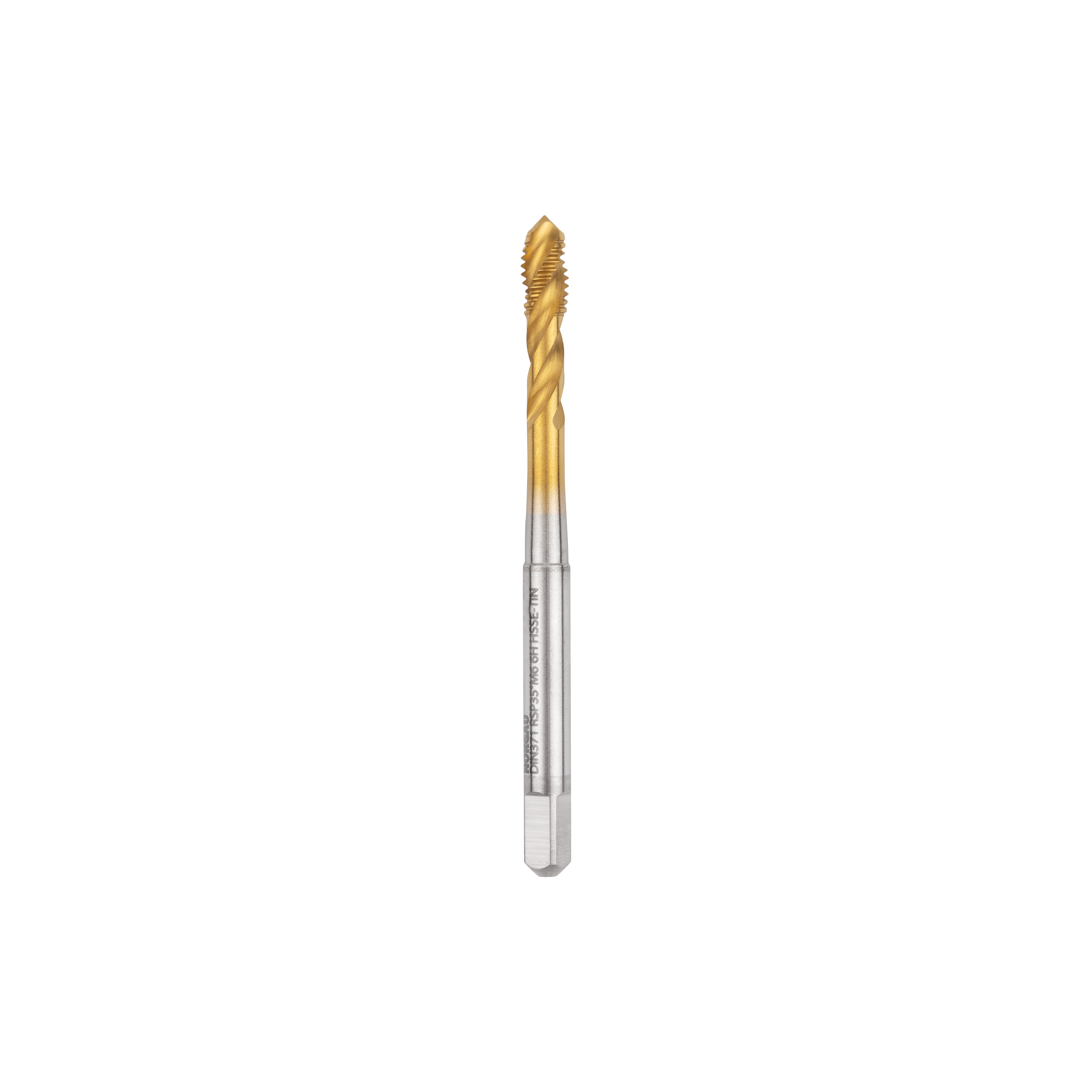 

Машинный метчик NORGAU Industrial из стали HSSE с покрытием TIN для глухих отверстий, М6