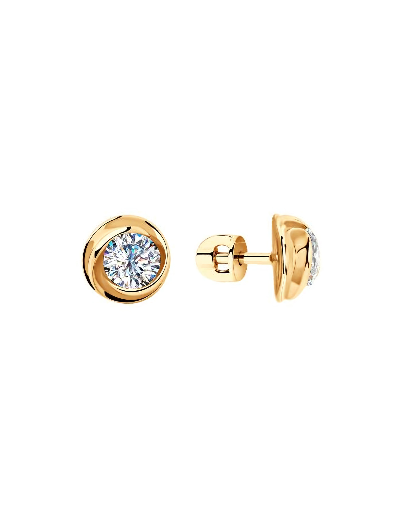 

Серьги пусеты из серебра TEO MAORI 893020909, фианит, 893020909