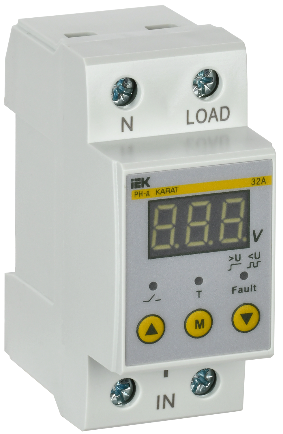 

Реле напряжения РН-д однофазное 36мм 32А IEK