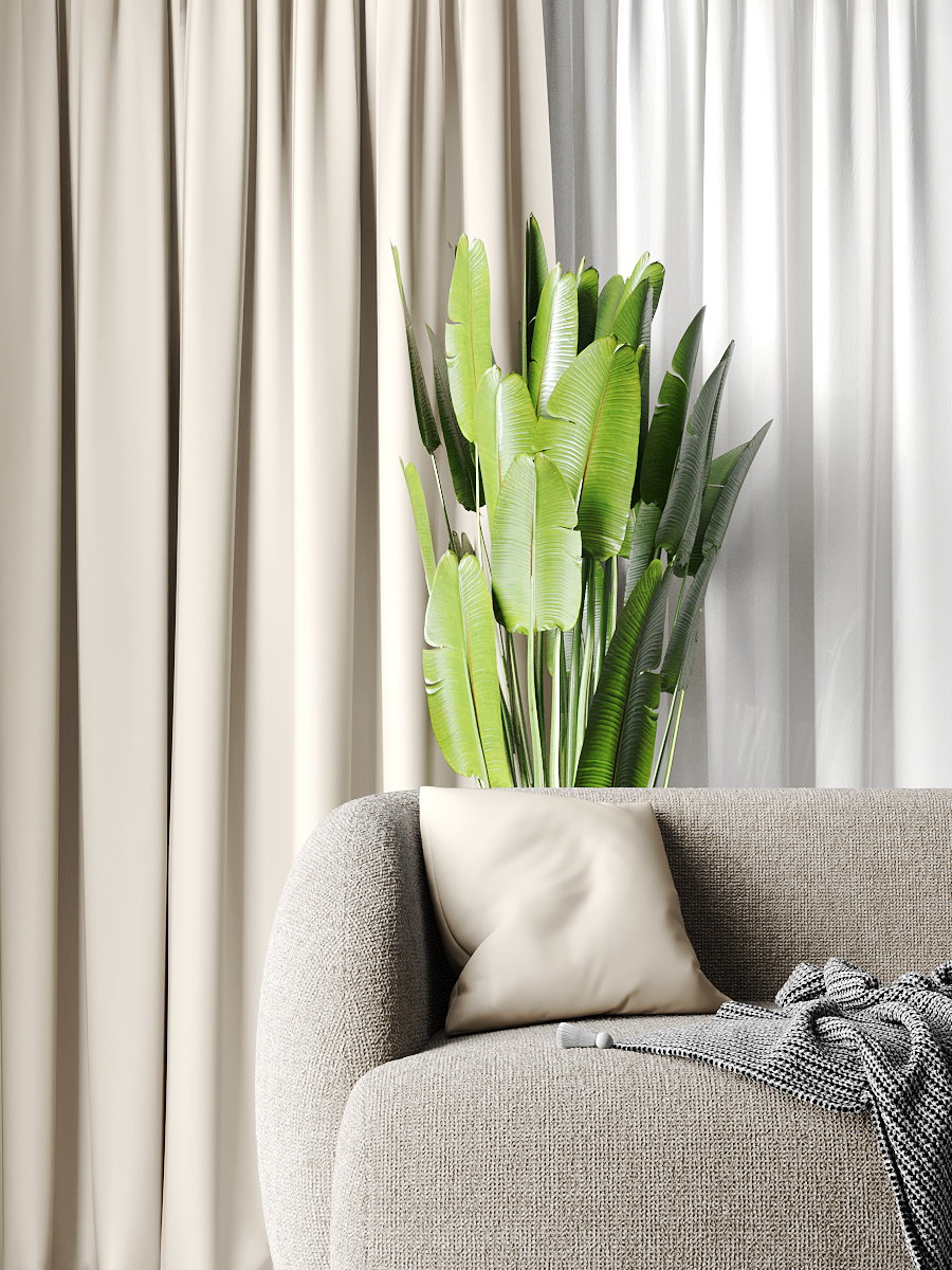 Комплект штор бархат для гостиной и спальни Sophia шторы молочные 2 шт по 200 на 280см