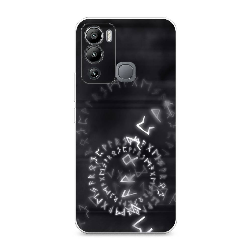 

Чехол для Infinix Hot 12i "Руны", Серый;черный, 3101250-3