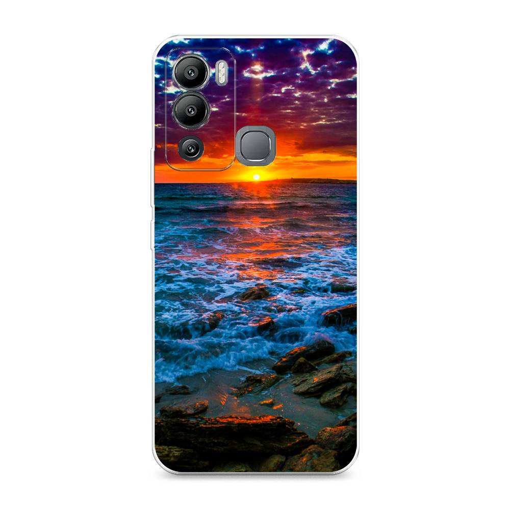 

Чехол для Infinix Hot 12i "Закат 1", Оранжевый;синий, 3101250-2