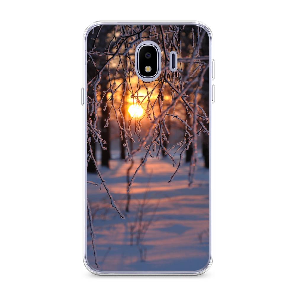 

Чехол на Samsung Galaxy J4 "Зима 7", Оранжевый;розовый;черный, 26450-2