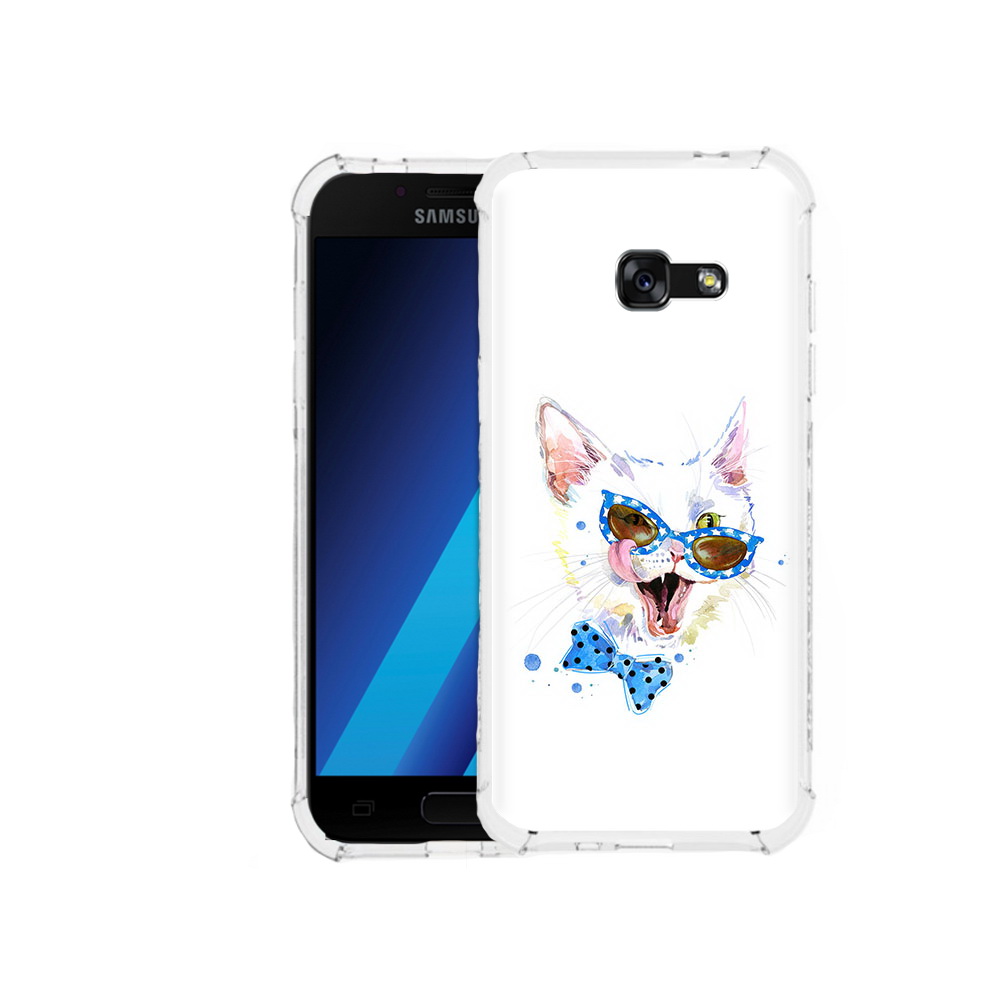 

Чехол MyPads Tocco для Samsung Galaxy A7 (2017) белый кот (PT87719.559.229), Tocco