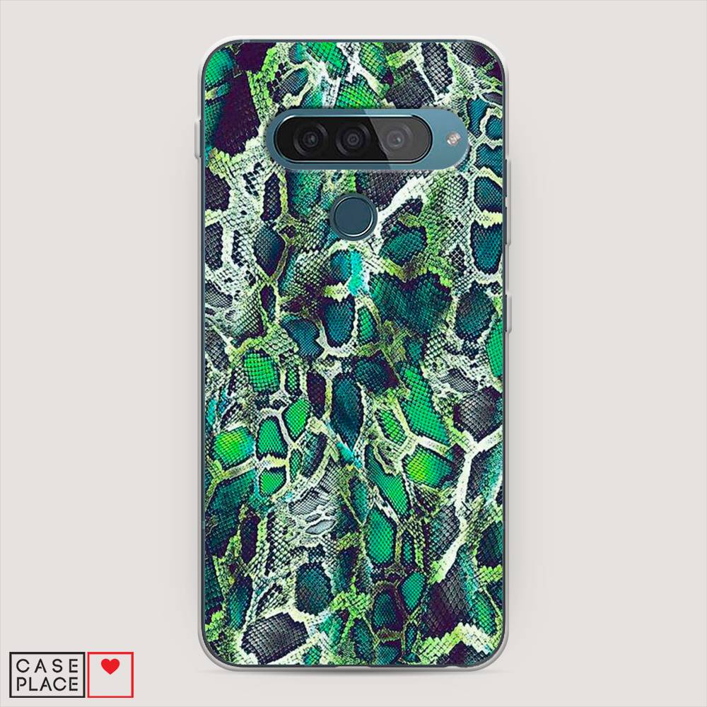 

Чехол Awog "Зеленая кожа змеи" для LG G8s ThinQ, 84050-3