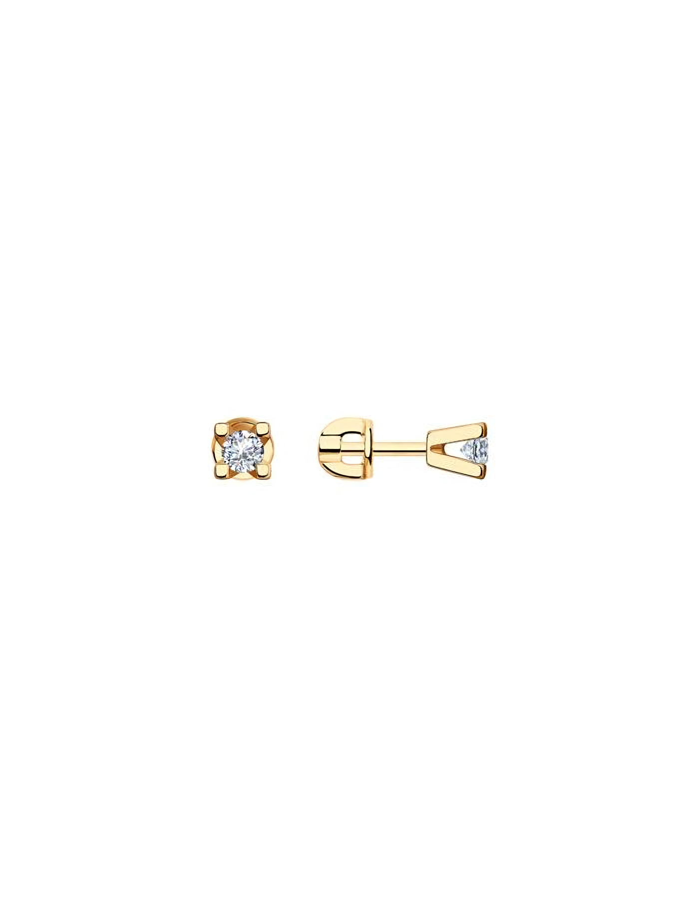 

Серьги пусеты из серебра TEO MAORI 893020530, фианит, 893020530