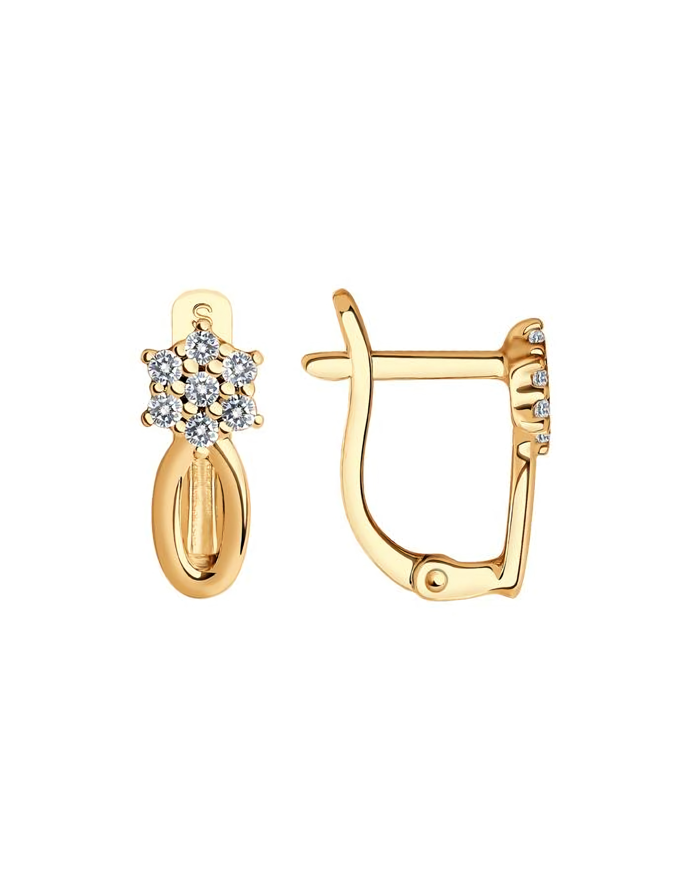 

Серьги из серебра TEO MAORI 893020482, фианит, 893020482