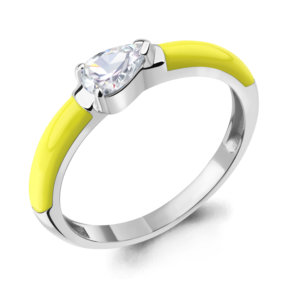 

Кольцо из серебра с фианитом\эмалью Aquamarine Aquamarine 67831_925_р р. 18, 67831_925_р