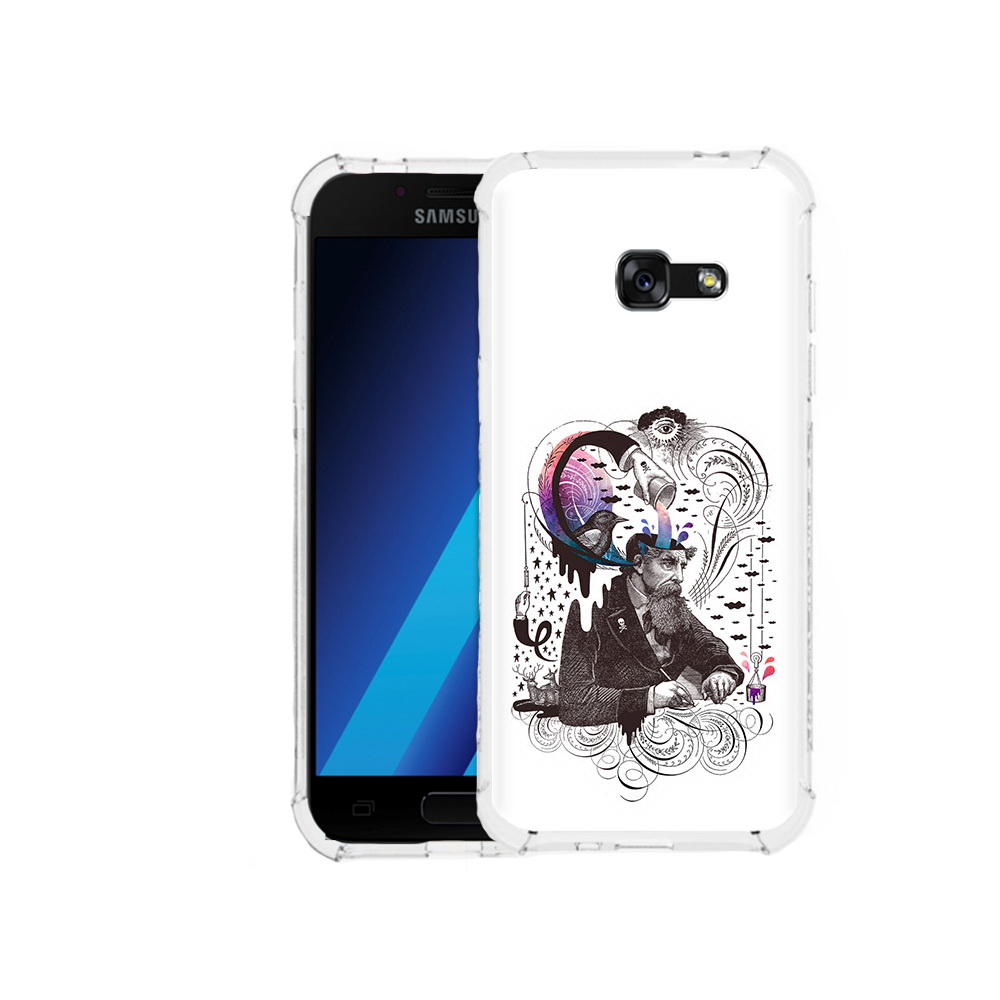 

Чехол MyPads Tocco для Samsung Galaxy A7 (2017) абстракция думающий мужчина, Tocco