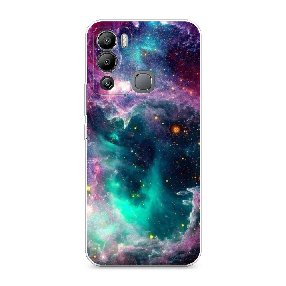 

Чехол для Infinix Hot 12i "Звездные облака", Розовый;бежевый, 3101250-2