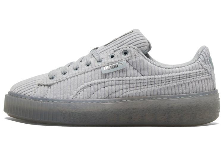 

Кеды унисекс Puma Basket Platform серые 37 EU, Серый, Basket Platform