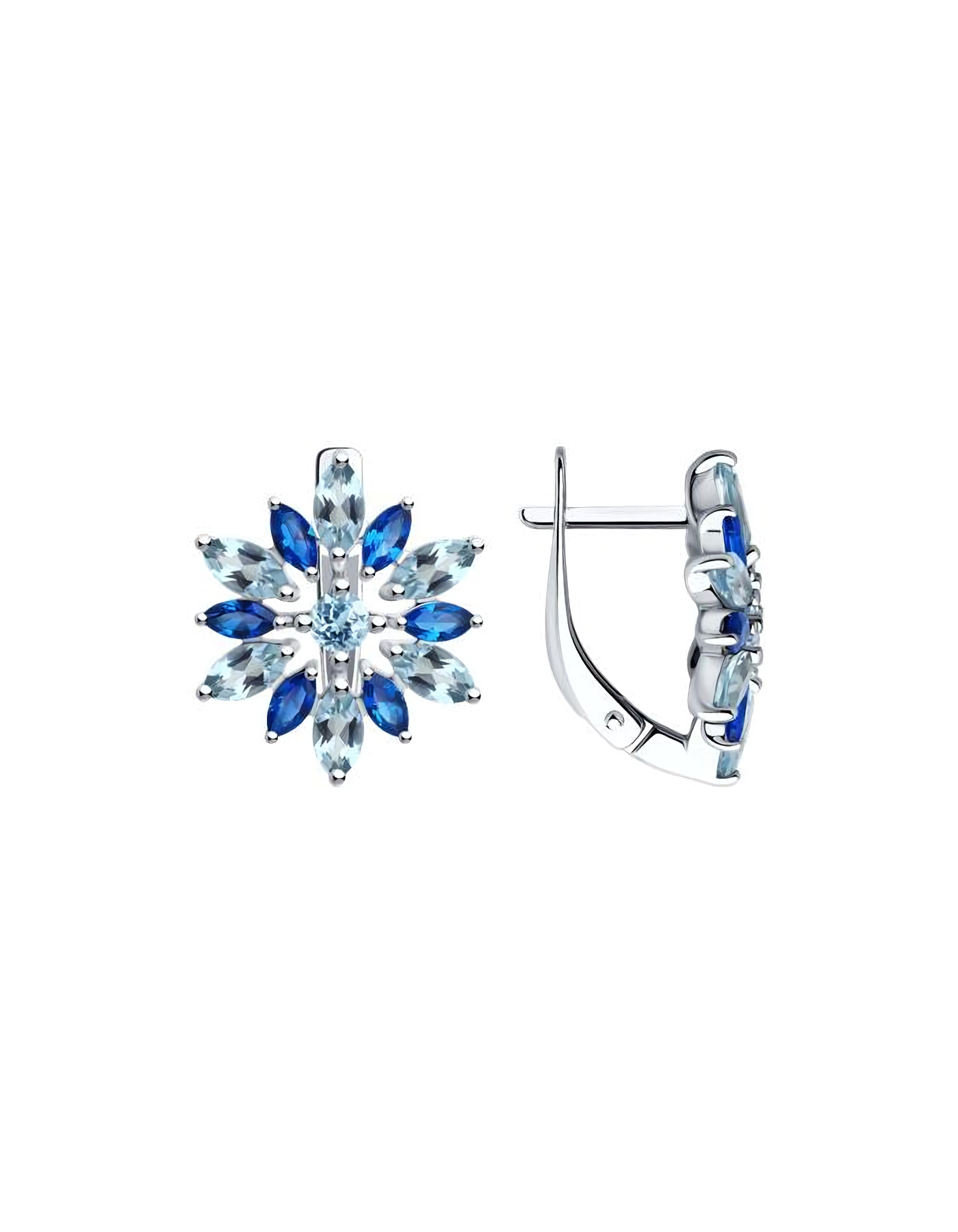 

Серьги из серебра TEO MAORI 892023072, топаз, 892023072