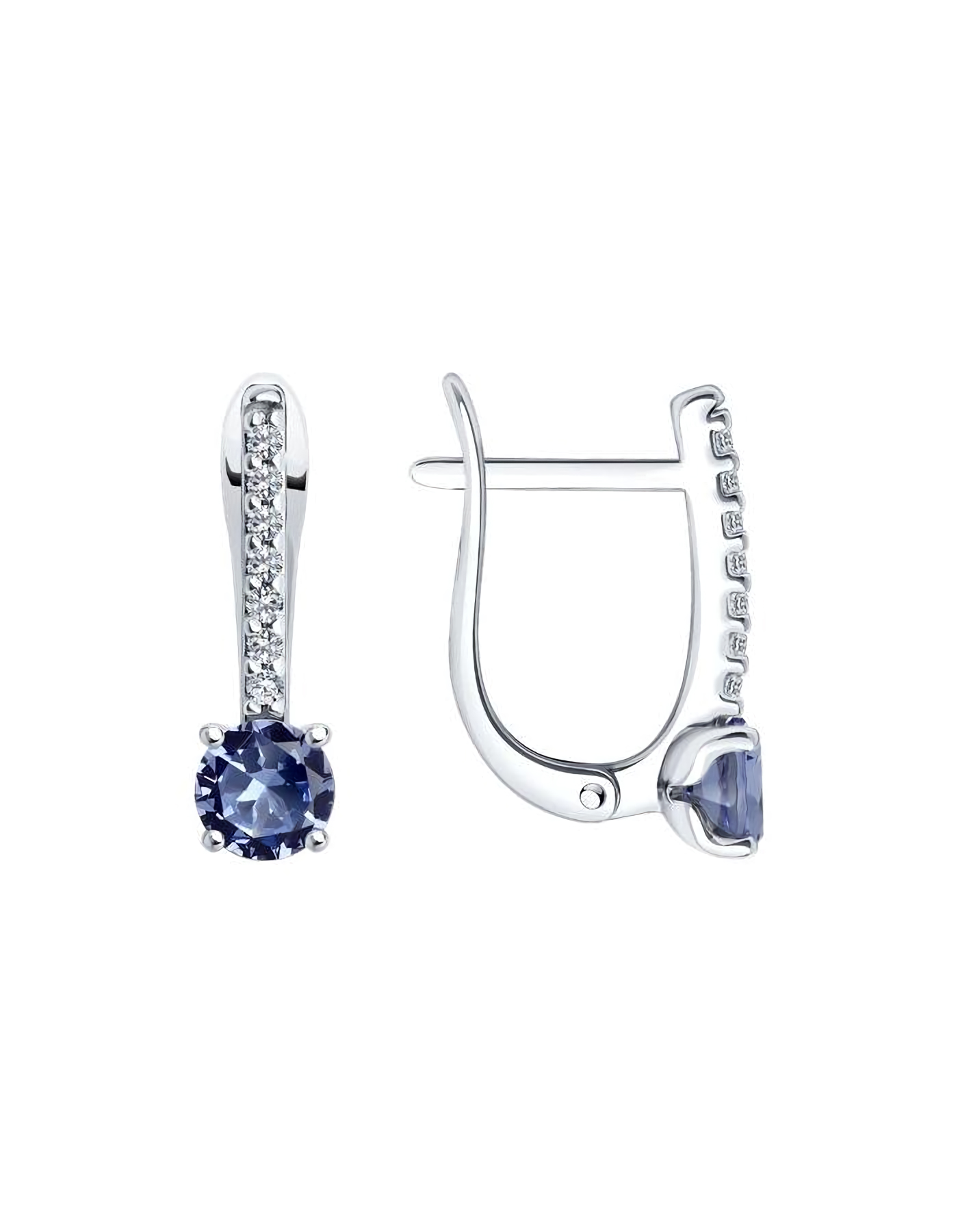

Серьги из серебра TEO MAORI 892023032, ситалл/фианит, 892023032