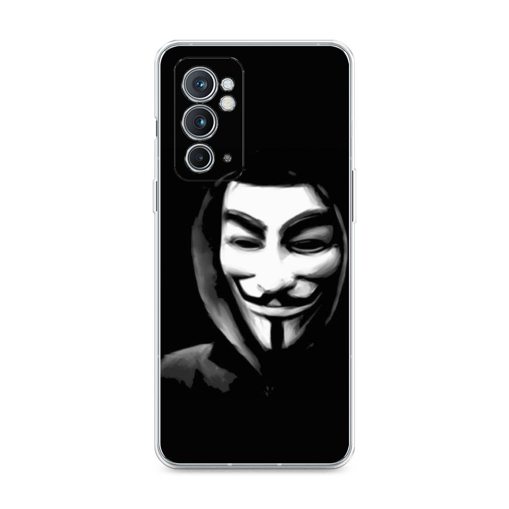 

Чехол Awog на OnePlus 9RT / ВанПлас 9RT "Анонимус", Черный;серый;белый, 152050-5