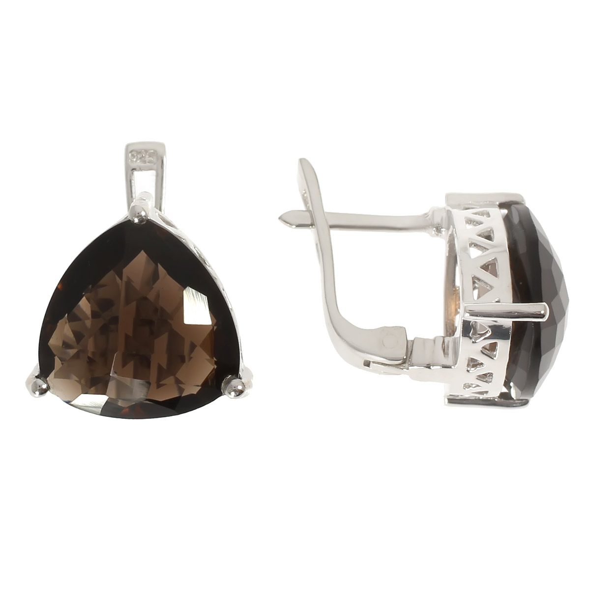 

Серьги из серебра с раухтопазом Balex Jewellery 2410931397, 2410931397
