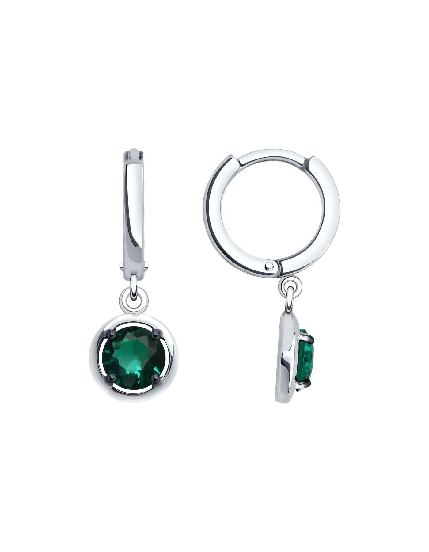

Серьги подвески из серебра TEO MAORI 892023029, турмалин искусственный, 892023029