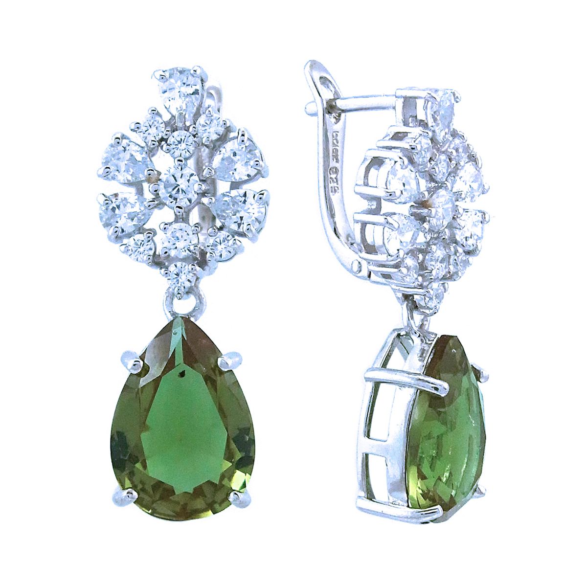 

Серьги из серебра с султанитом Balex Jewellery 2405937769, 2405937769