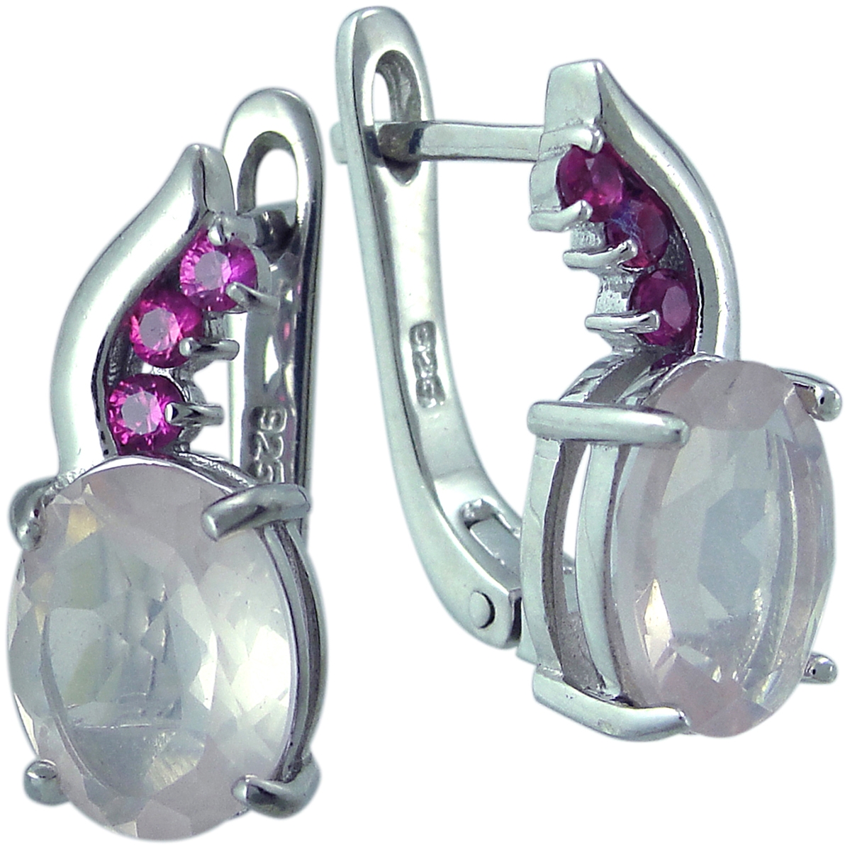 

Серьги из серебра с кварцем Balex Jewellery 2405937675, 2405937675
