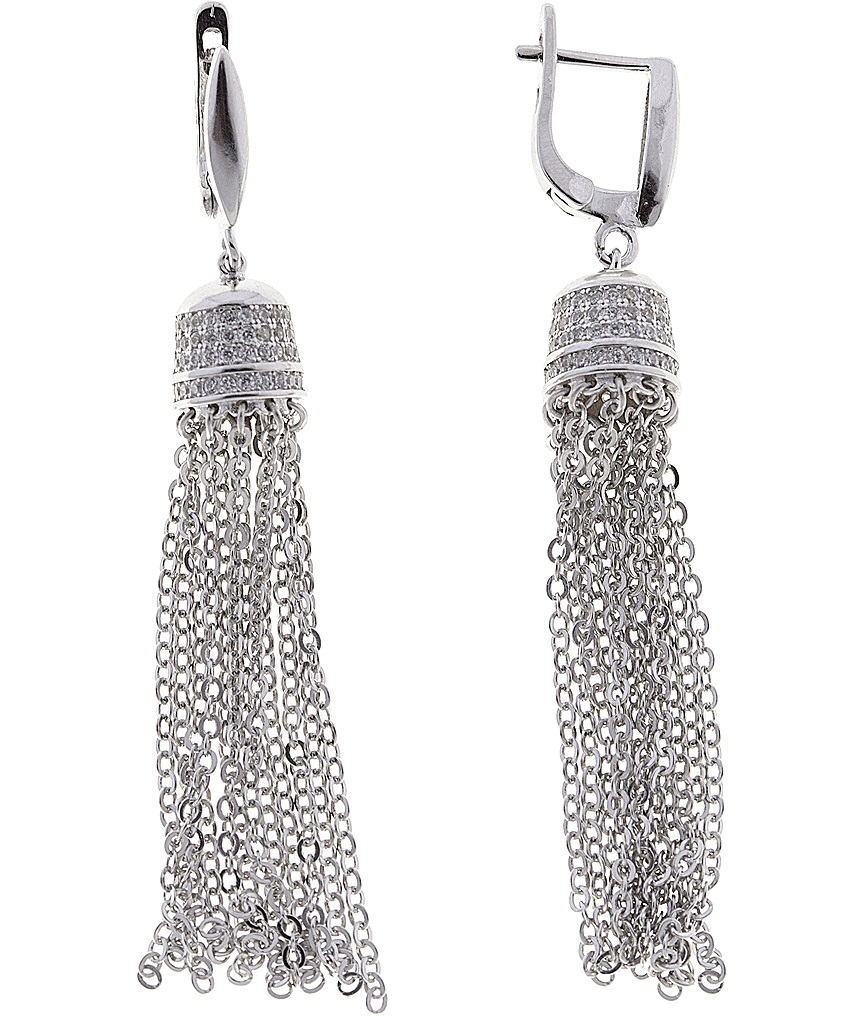 

Серьги из серебра с фианитом Balex Jewellery 2422910297, 2422910297