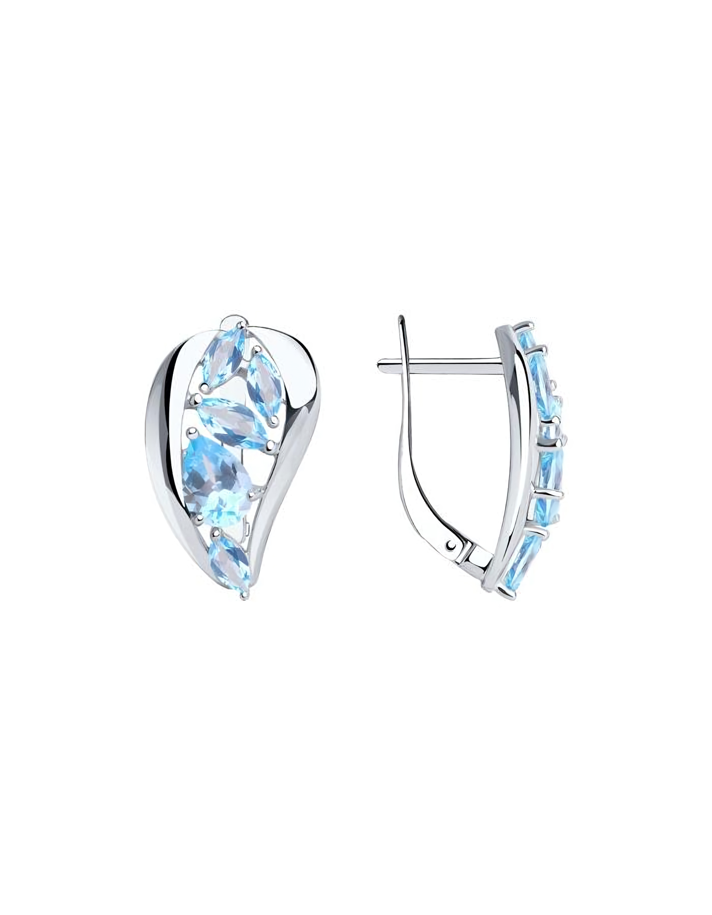 

Серьги из серебра TEO MAORI 892022336, топаз, 892022336