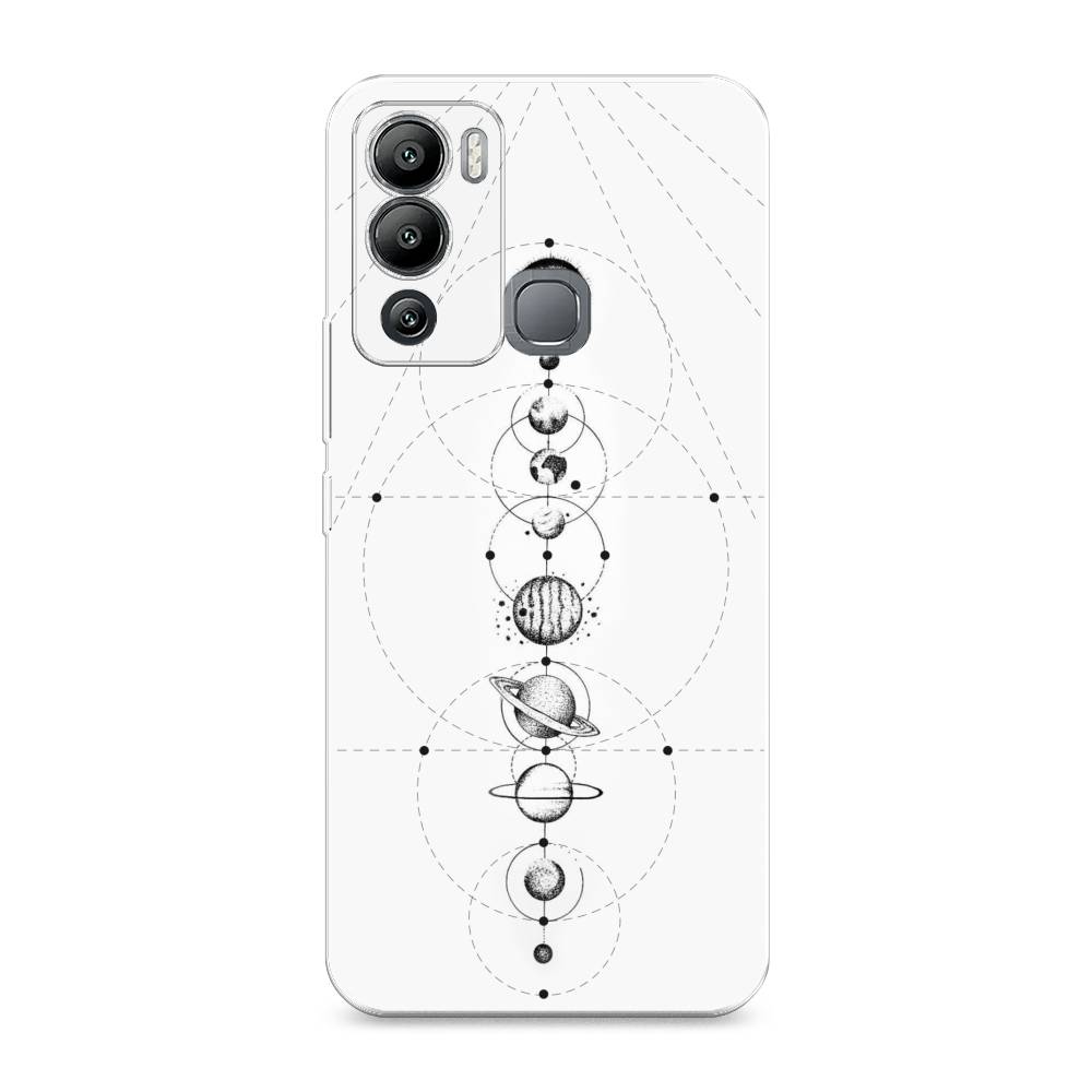 

Чехол для Infinix Hot 12i "Парад планет", Серый, 3101250-2