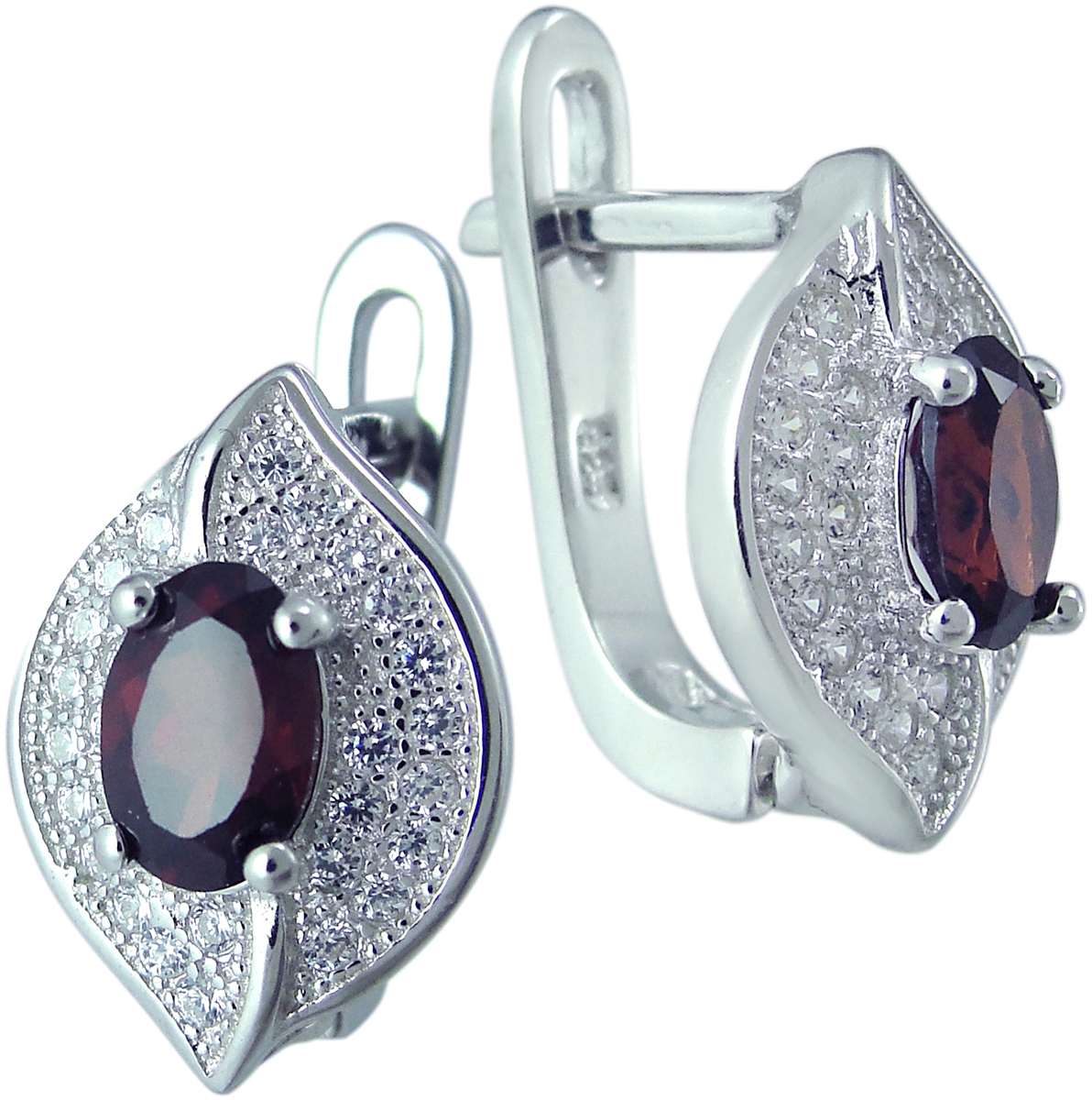 

Серьги из серебра с гранатом Balex Jewellery 2405937569, 2405937569