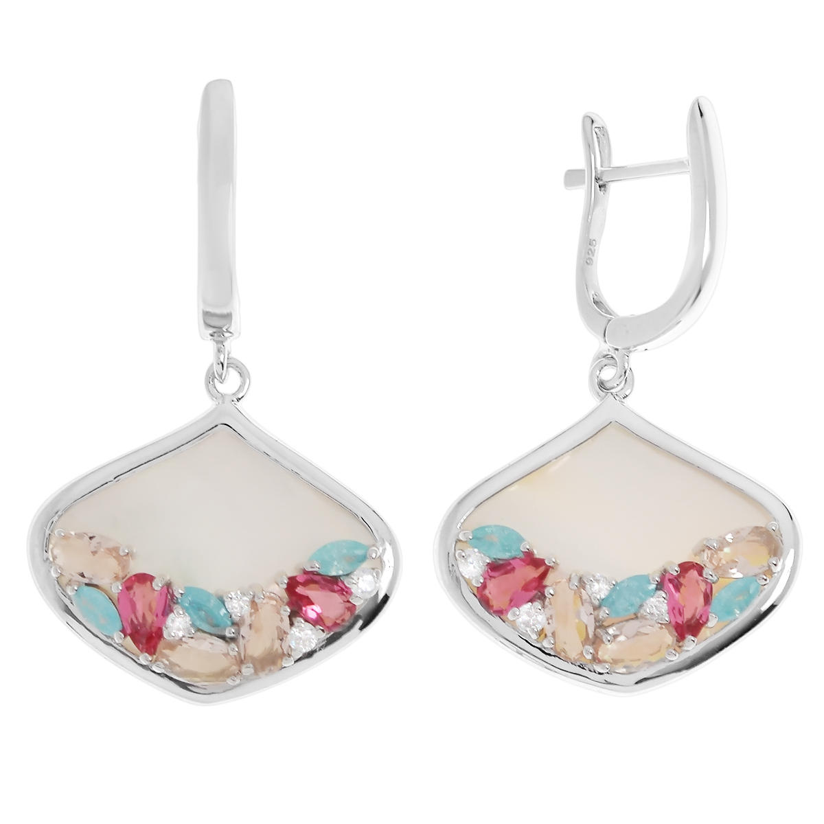 

Серьги из серебра с перламутром Balex Jewellery 2432930149, 2432930149