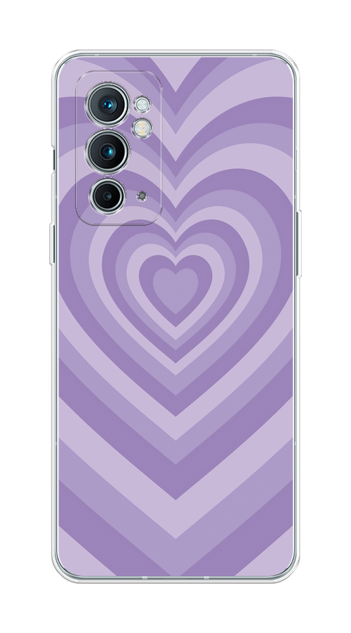 

Чехол на OnePlus 9RT "Violet heart latte", Фиолетовый, 152050-1