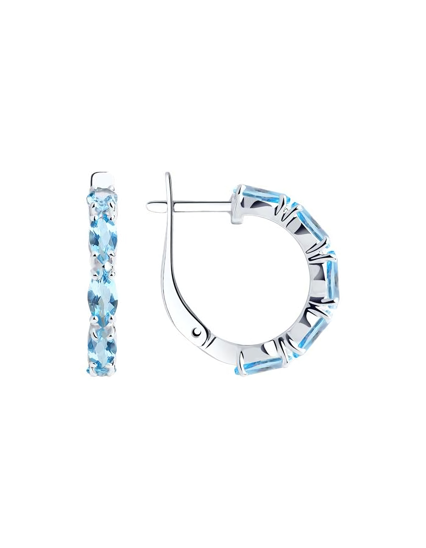 

Серьги из серебра TEO MAORI 892022138, топаз, 892022138
