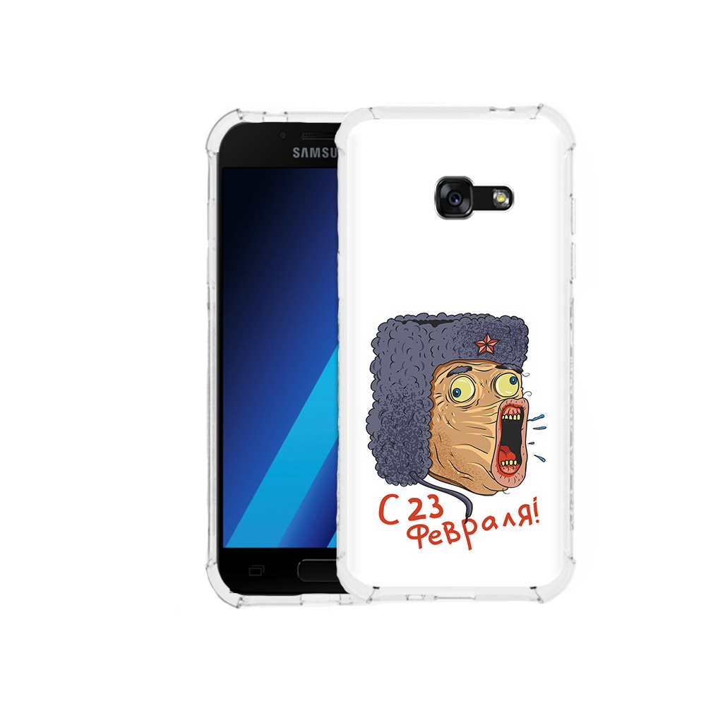 

Чехол MyPads Tocco для Samsung Galaxy A7 (2017) 23 февраля смешная эмоция (PT87719.559.15), Tocco