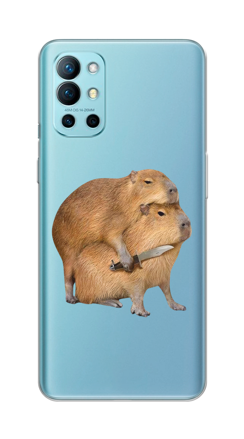 

Чехол на OnePlus 9R "Капибара с ножом", Бежевый, 151650-1