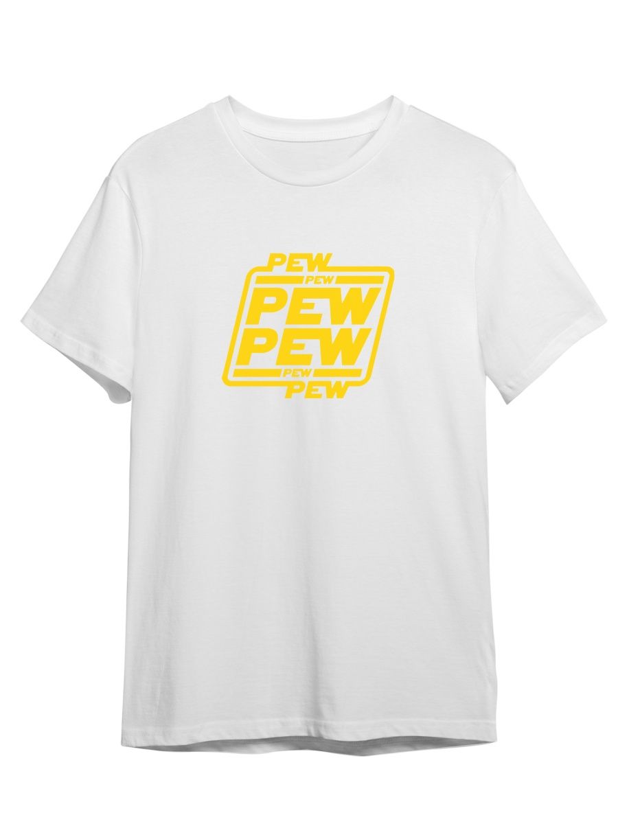 

Футболка унисекс СувенирShop Star Wars/Pew/Звездные войны 40 белая S, Белый, "Star Wars/Pew/Звездные войны" 40