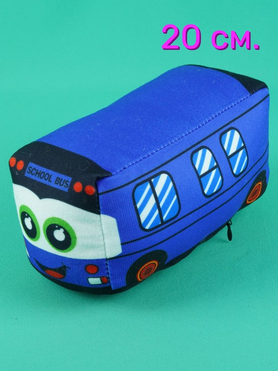 Мягкая игрушка АКИМБО КИТ машинка синяя 20 см мягкая игрушка bendy и чернильная машина борис 457805