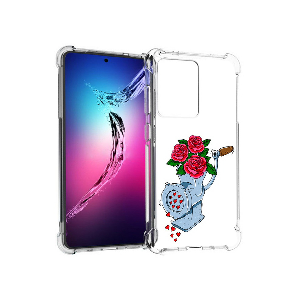 

Чехол MyPads Tocco для Samsung Galaxy S20+ Цветочные сердца (PT141343.495.199), Прозрачный, Tocco