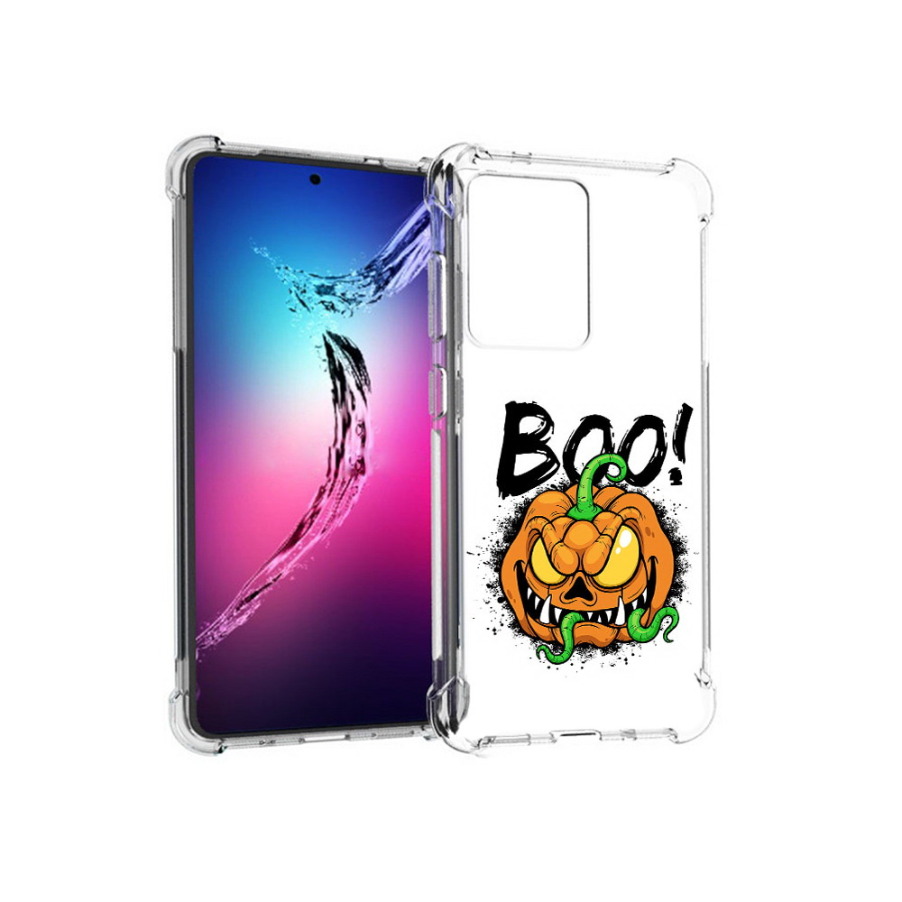 

Чехол MyPads Tocco для Samsung Galaxy S20+ Хэллоуин бу (PT141343.495.193), Прозрачный, Tocco