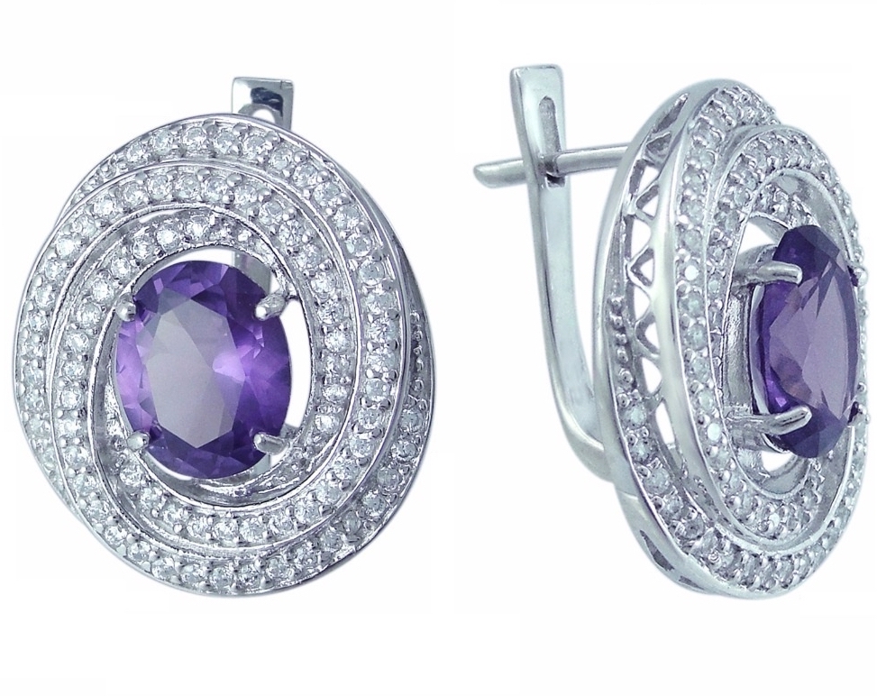 

Серьги из серебра с александритом Balex Jewellery 2405935808, 2405935808