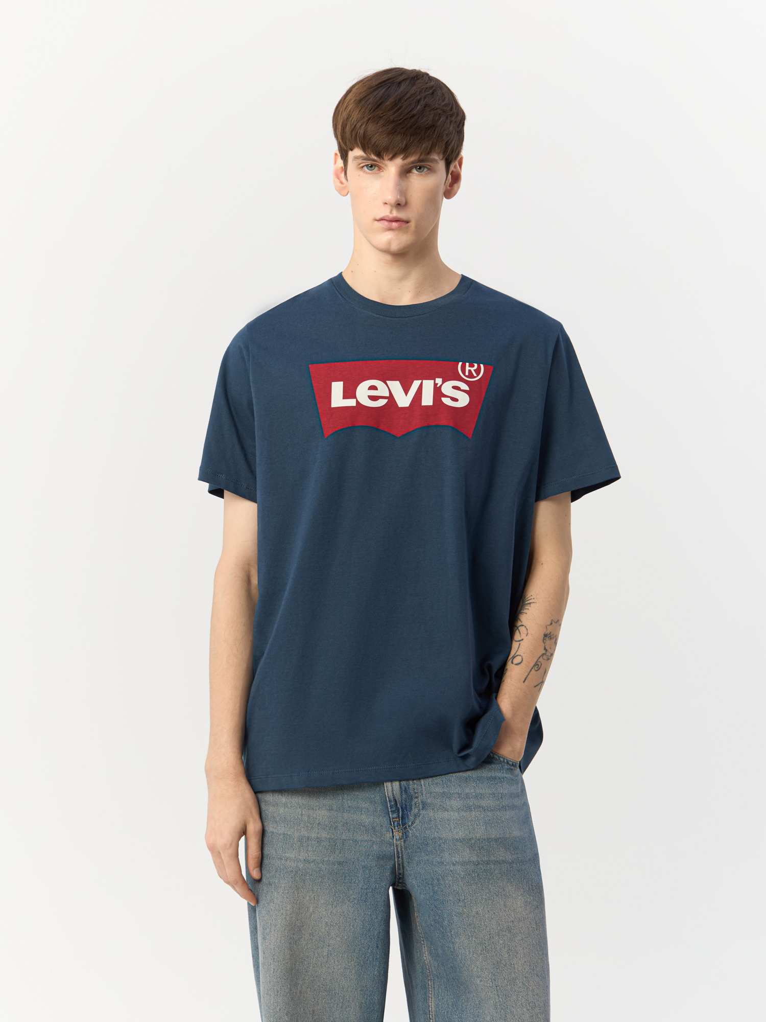 

Футболка мужская Levi's Graphic 17783-0139 синяя S, Синий, 17783