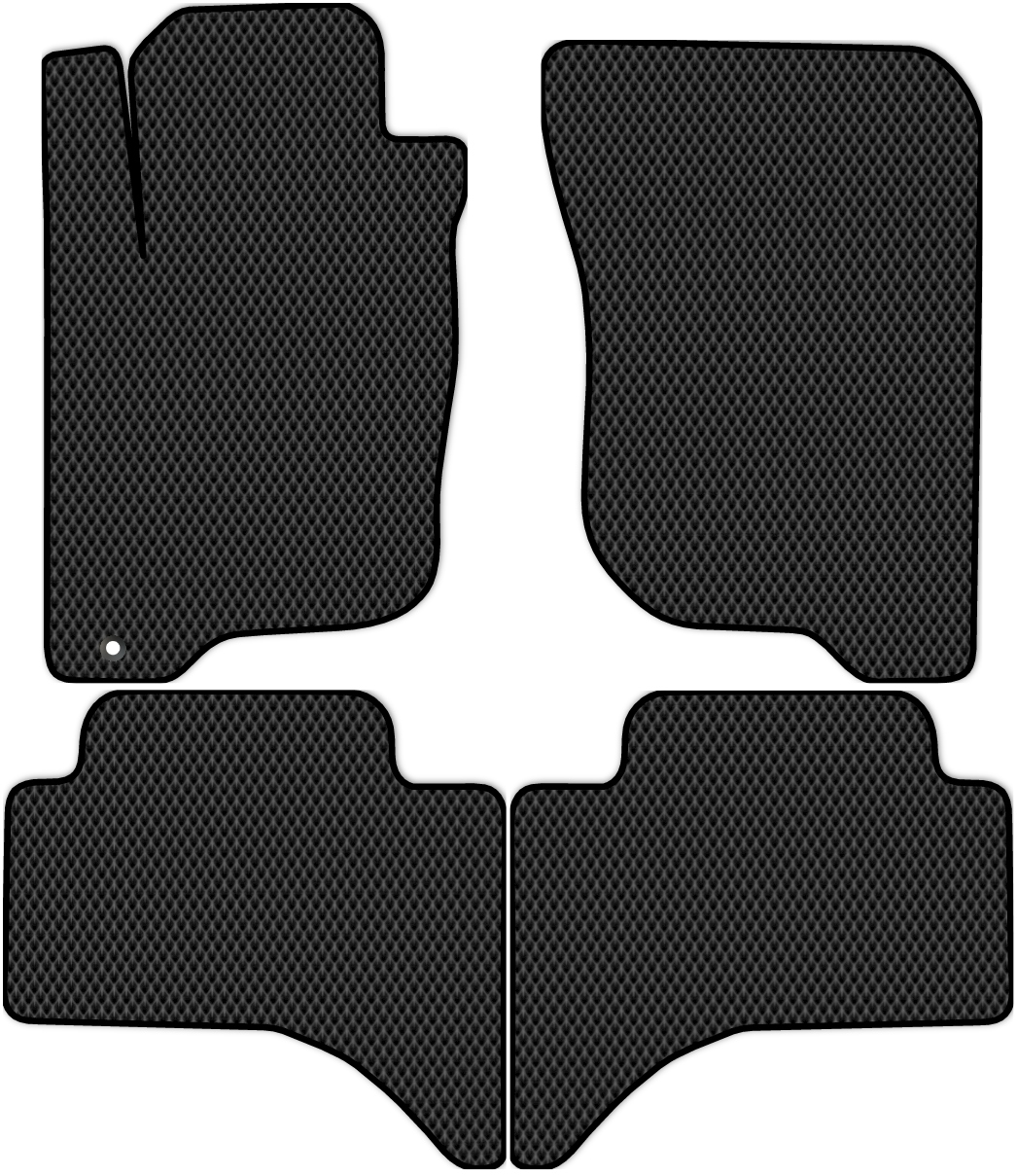 

Коврики ЭВА в салон для Mitsubishi L200 2005 - 2016, 4 шт. черный, 3608-S4YL-H
