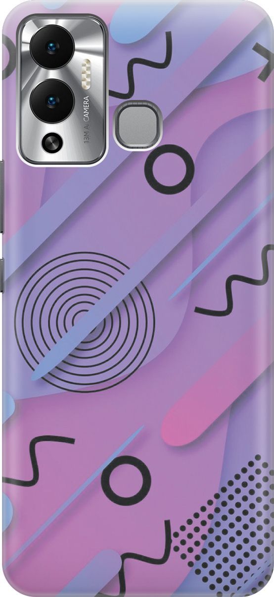 

Чехол на Infinix Hot 12 Play NFC "Сиреневый супрематизм", Голубой;розовый, 14652