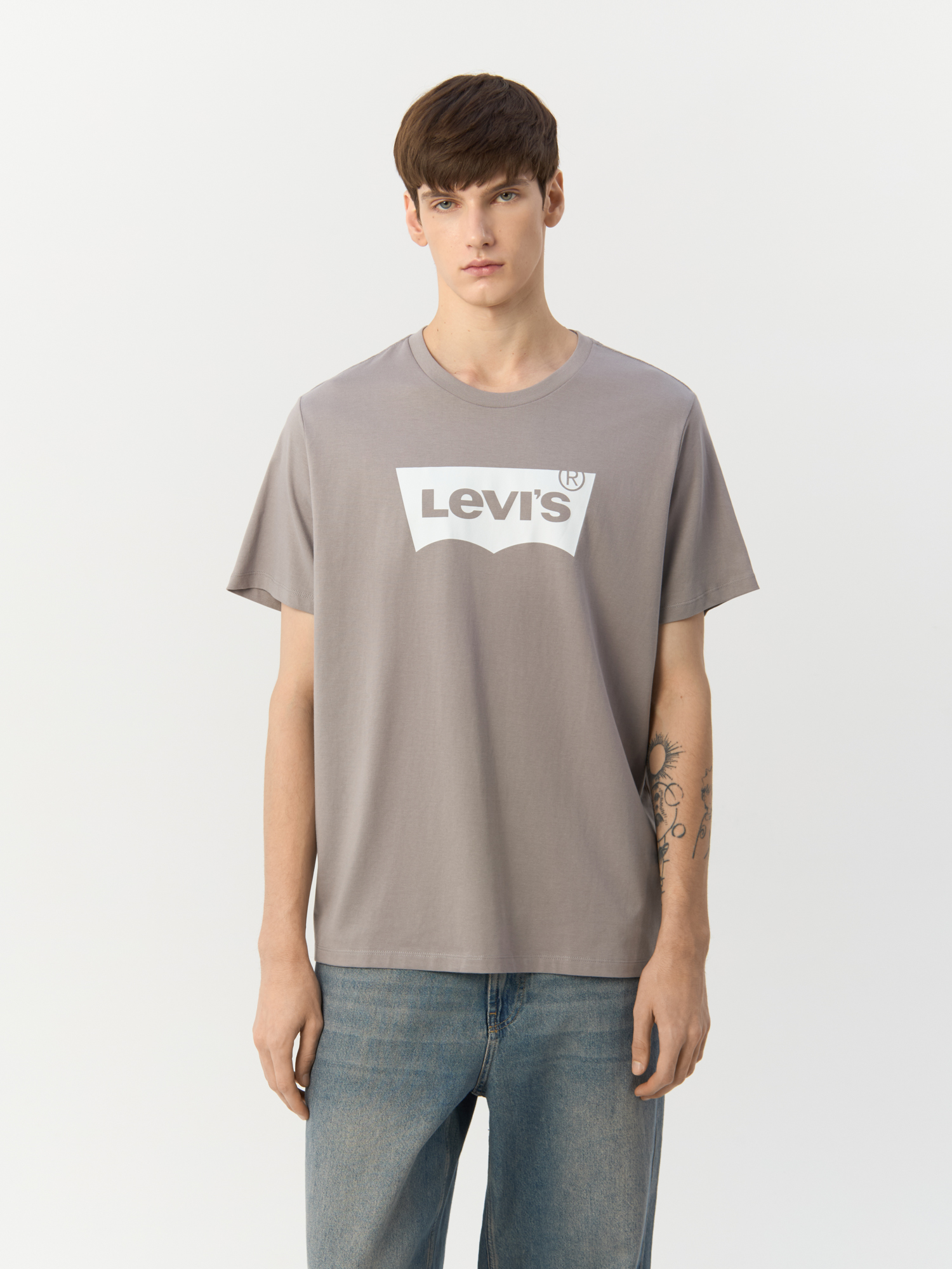 

Футболка мужская Levi's Graphic 22491-1113 серая S, Серый, 22491