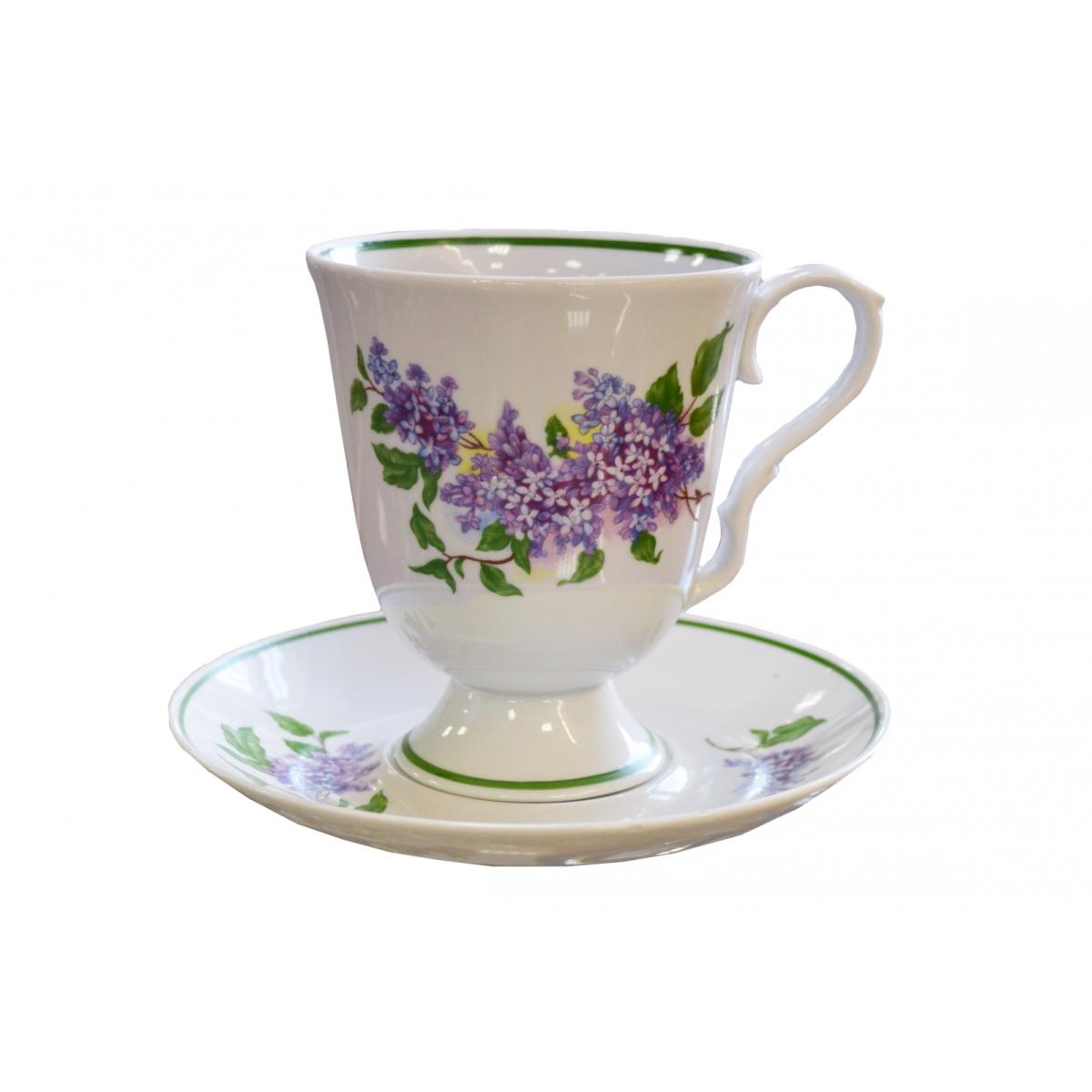 

Бокал с блюдцем Дулевский Фарфор 8732, Белый;зеленый;фиолетовый