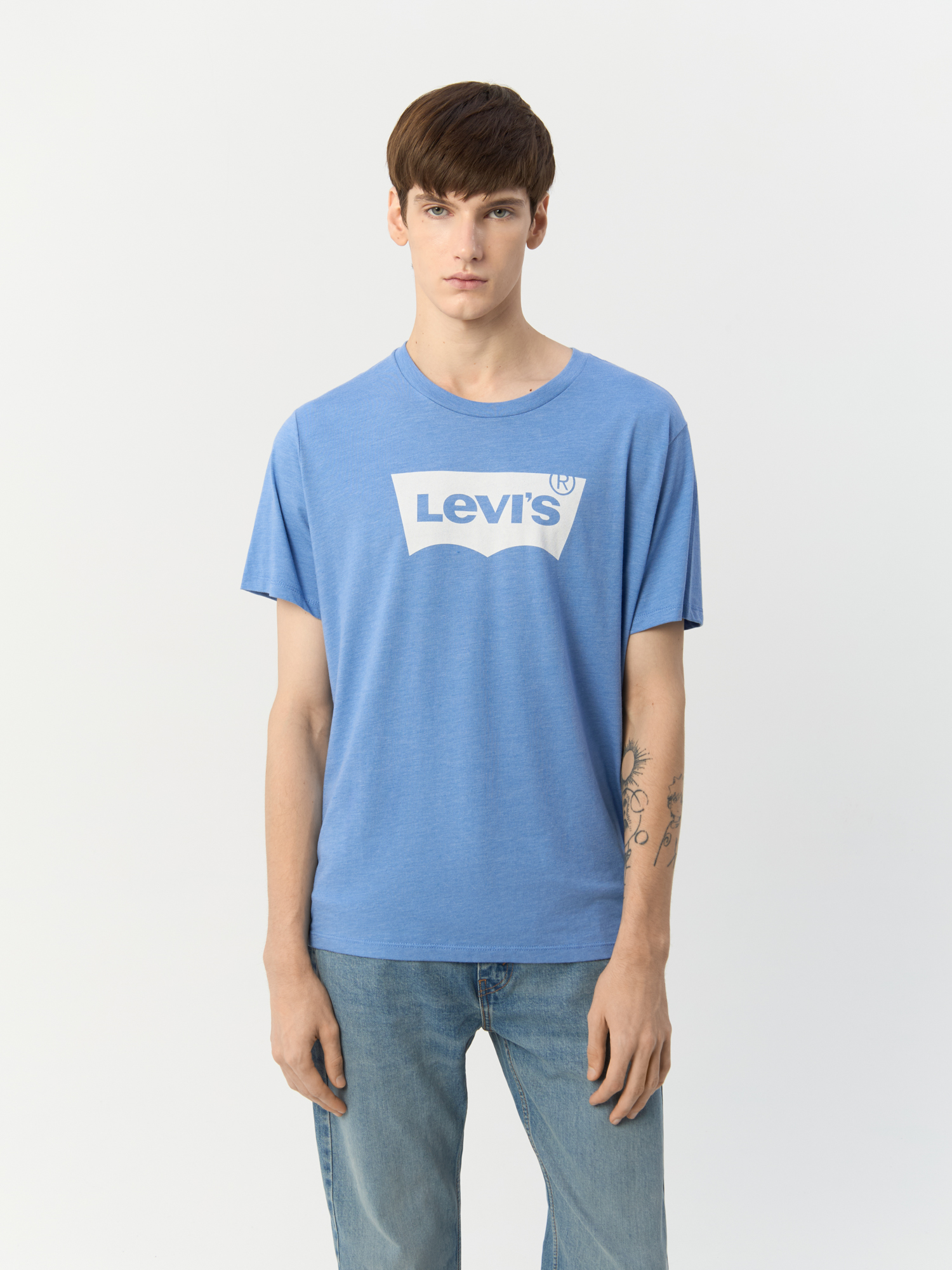 

Футболка мужская Levi's Graphic 22491-1473 голубая 2XL, Голубой, 22491