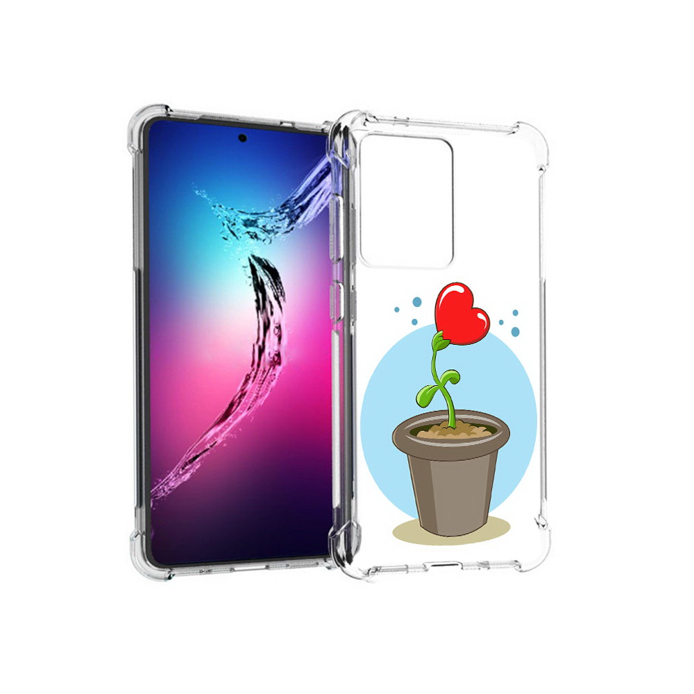 

Чехол MyPads Tocco для Samsung Galaxy S20+ Растение любви 14 февраля (PT141343.495.145), Прозрачный, Tocco
